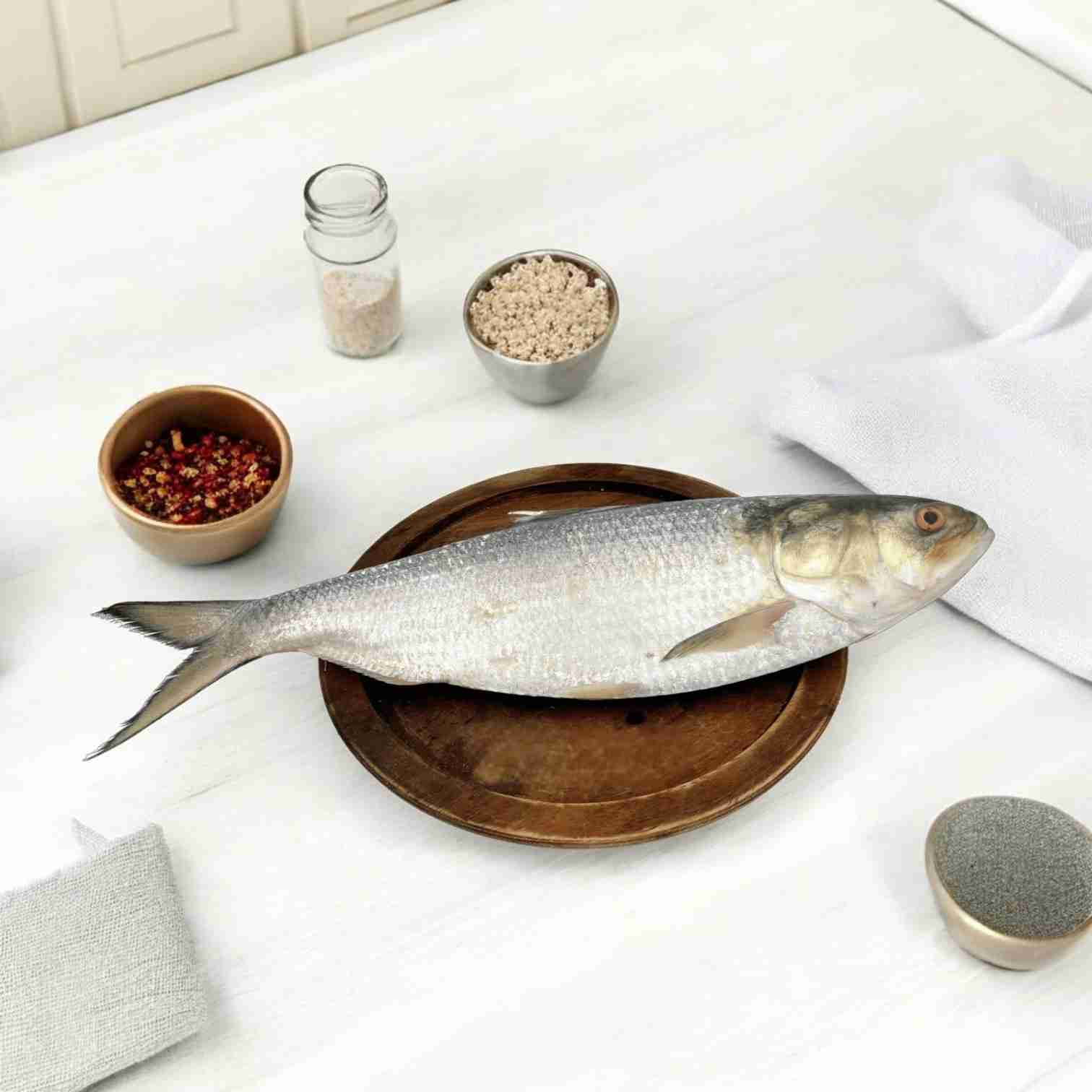 Hilsa Fish (500gm - 550gm) - Whole, Cut, Cleaned